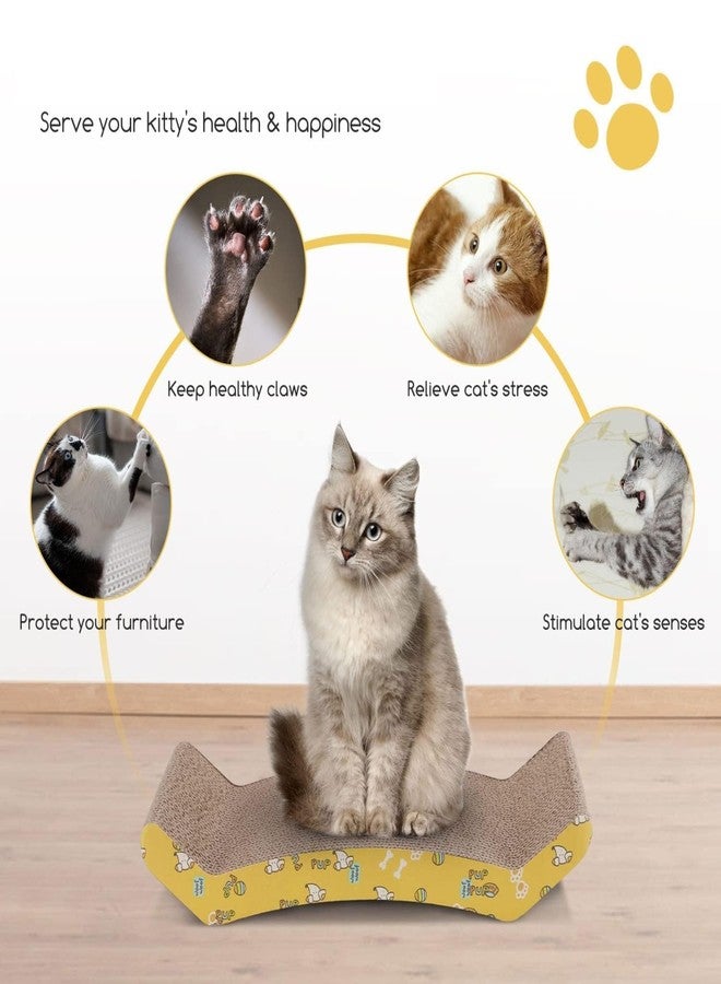 KittuPet وسادة خدش للقطط من كيتو بيت، كبيرة الحجم، مصنوعة من ورق مقوى مموج بإحكام، قابلة للعكس | تصميم فاخر بنسيج خدش عالي الجودة بنسبة 100% - Image 5